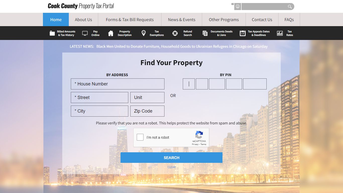 Cook County Property Tax Portal